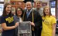 The Michigan Daily sports co-editor Max Bultman and his family celebrate his graduation